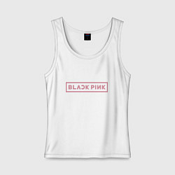 Женская майка Black pink - logotype - South Korea