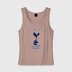 Майка женская хлопок Tottenham Hotspur fc sport, цвет: пыльно-розовый