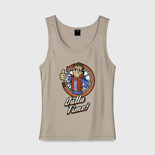 Женская майка Vault future / Миндальный – фото 1