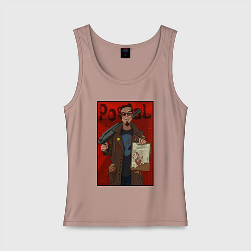 Женская майка Postal - petition / Пыльно-розовый – фото 1