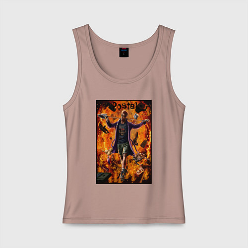 Женская майка Postal - почтальон / Пыльно-розовый – фото 1