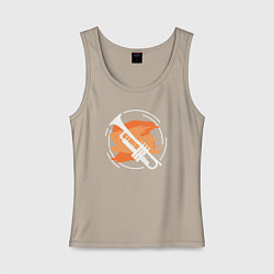 Женская майка Джазовая труба