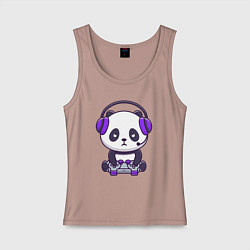 Женская майка Геймер панда