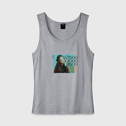 Женская майка Jisoo fun / Меланж – фото 1