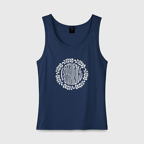 Женская майка Логотип русь / Тёмно-синий – фото 1