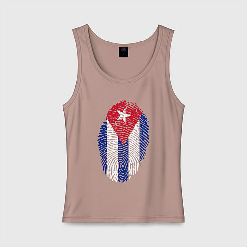 Женская майка Куба отпечаток / Пыльно-розовый – фото 1