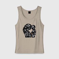 Женская майка Space family