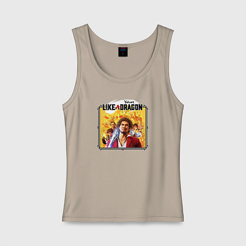 Женская майка Yakuza Like a Dragon / Миндальный – фото 1