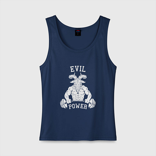Женская майка Evil power / Тёмно-синий – фото 1