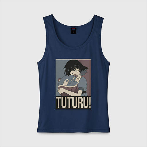 Женская майка Врата Штейна Маюри Сина / Тёмно-синий – фото 1