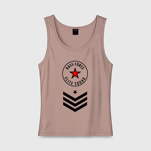 Женская майка Сила басов - элитный отряд / Пыльно-розовый – фото 1