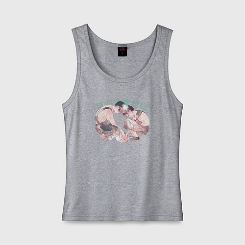 Женская майка Шепот сердца - студия Гибли / Меланж – фото 1