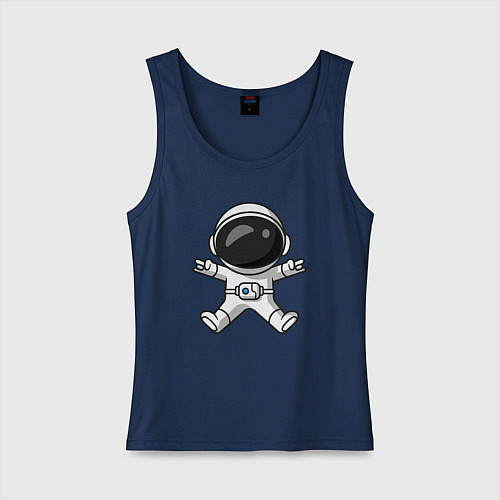 Женская майка Spaceman rock / Тёмно-синий – фото 1