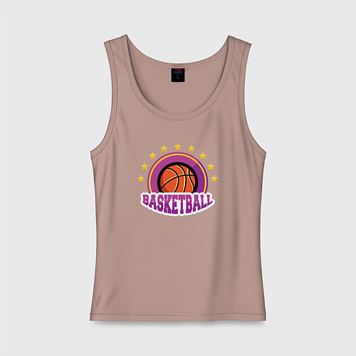 Женская майка Basket stars / Пыльно-розовый – фото 1