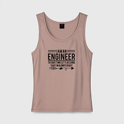 Женская майка I am an engineer