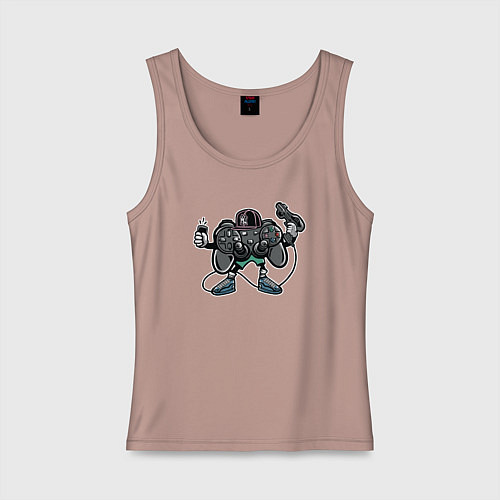 Женская майка Геймер / Пыльно-розовый – фото 1