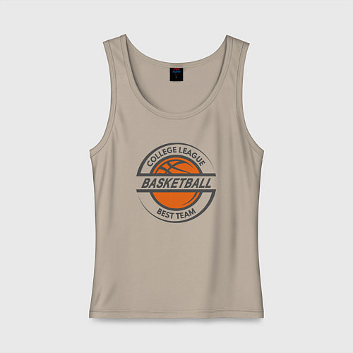 Женская майка Basketball best team / Миндальный – фото 1