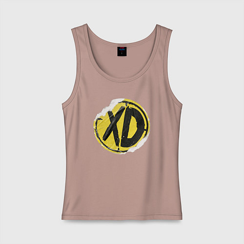 Женская майка Xdefiant sticker / Пыльно-розовый – фото 1