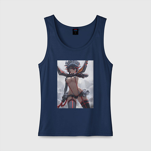 Женская майка Убей или умри арт / Тёмно-синий – фото 1