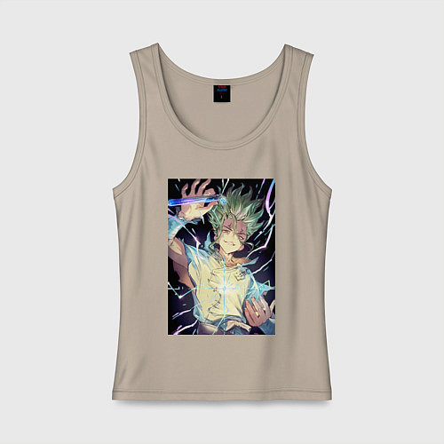 Женская майка Сэнку Исигами / Миндальный – фото 1