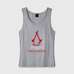 Женская майка Assassins creed shadows logo