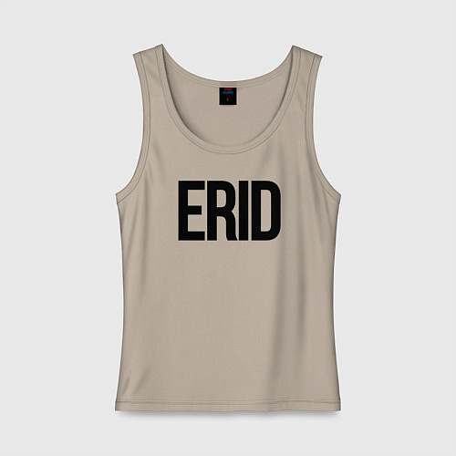 Женская майка Токен для рекламы - ERID / Миндальный – фото 1