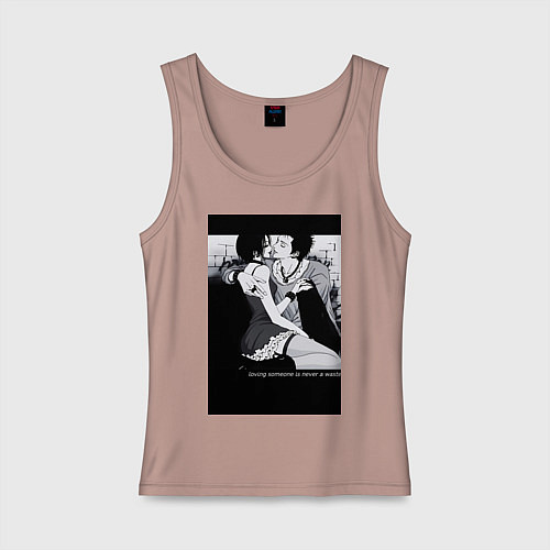 Женская майка Нана Осаки Вокалистка панк-группы / Пыльно-розовый – фото 1