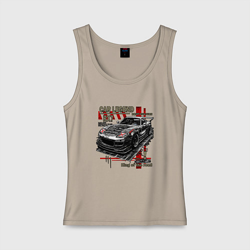 Женская майка Rx7 Twin turbo / Миндальный – фото 1