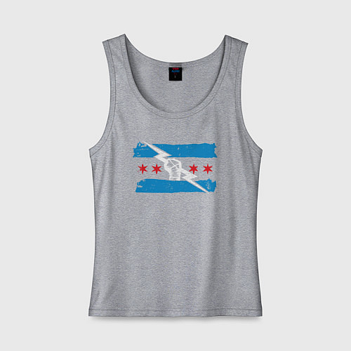 Женская майка Cm Punk wwe bitw Chicago / Меланж – фото 1