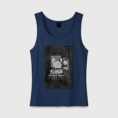 Женская майка Марин Китагава Гяру / Тёмно-синий – фото 1