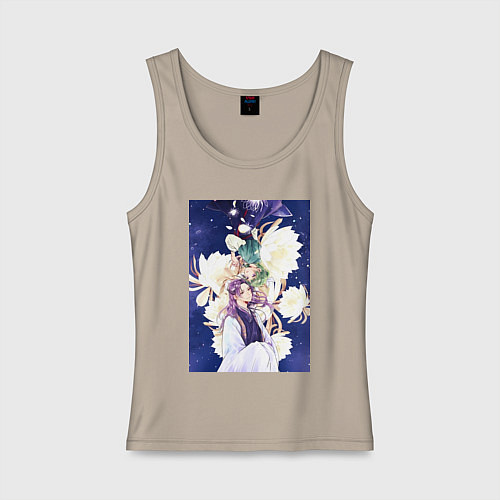 Женская майка Монолог фармацевта Жэньши Расчётливый интриган / Миндальный – фото 1