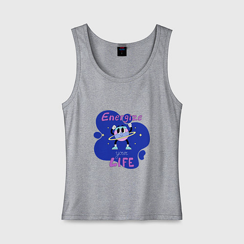 Женская майка Energize your life / Меланж – фото 1
