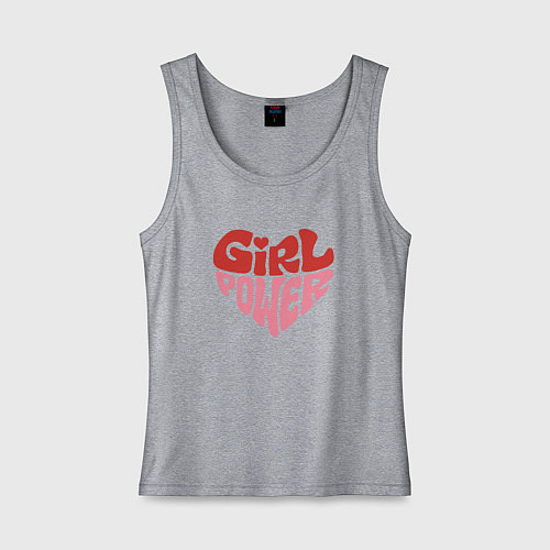 Женская майка Girl Power / Меланж – фото 1