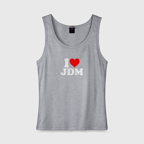 Женская майка I love JDM / Меланж – фото 1