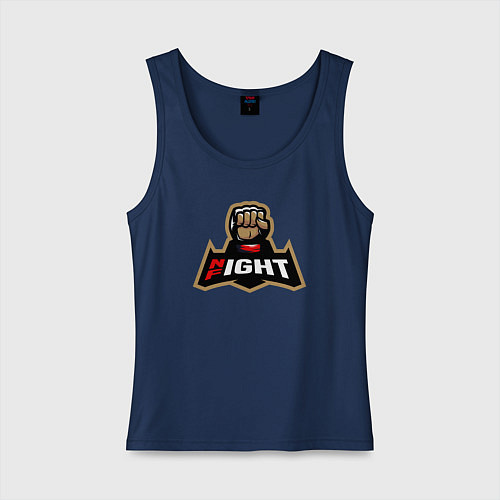 Женская майка Night fight / Тёмно-синий – фото 1