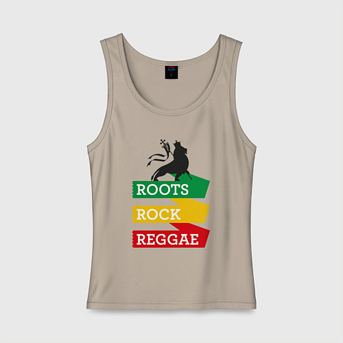 Женская майка Корни регги / Миндальный – фото 1