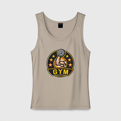 Женская майка Gym stars / Миндальный – фото 1