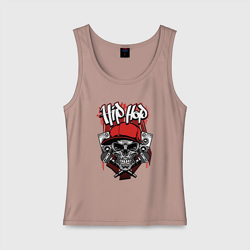 Женская майка Hip-hop killer / Пыльно-розовый – фото 1