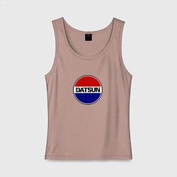 Майка женская хлопок Datsun, цвет: пыльно-розовый
