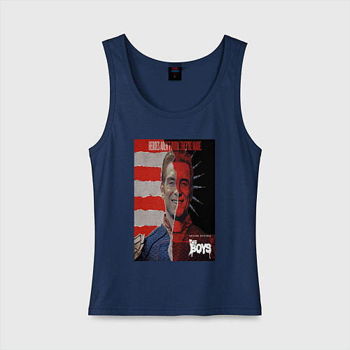 Женская майка Американский символ / Тёмно-синий – фото 1