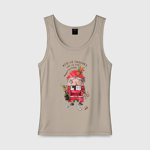 Женская майка Щелкунчик / Миндальный – фото 1