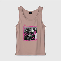 Майка женская хлопок The Breakfast Club 80s movie, цвет: пыльно-розовый