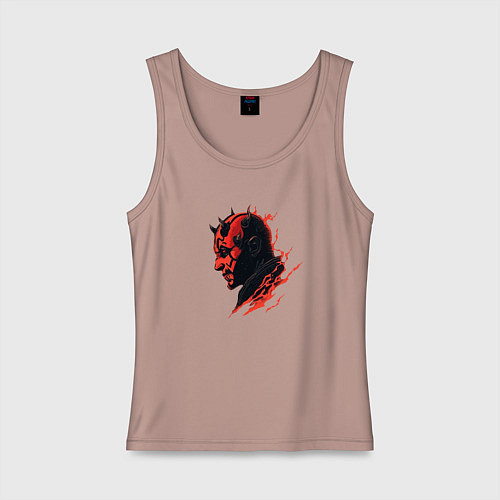 Женская майка Darth Maul - Star Wars / Пыльно-розовый – фото 1