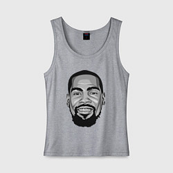 Майка женская хлопок Кевин Дюрант, цвет: меланж