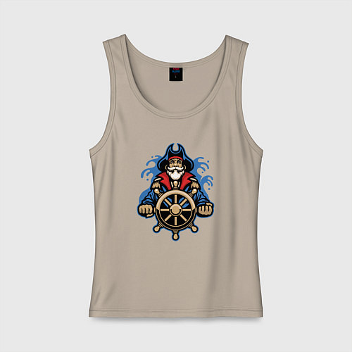 Женская майка Гордый моряк / Миндальный – фото 1