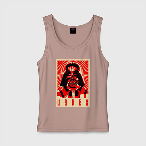Женская майка Звёздные войны яростный Вейдер / Пыльно-розовый – фото 1