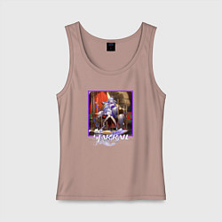 Майка женская хлопок Зарянка, цвет: пыльно-розовый