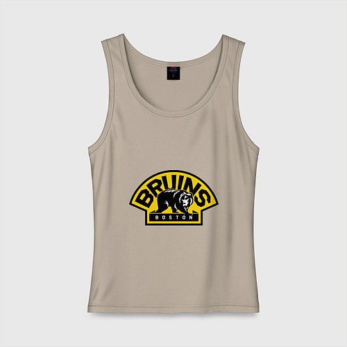 Женская майка HC Boston Bruins Label / Миндальный – фото 1