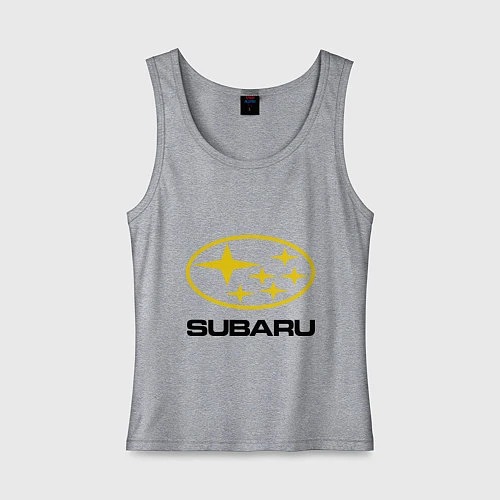 Женская майка Subaru Logo / Меланж – фото 1