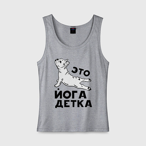 Женская майка Это йога детка / Меланж – фото 1